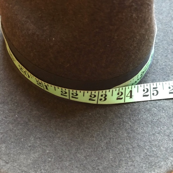 World Market Green Olive Wool Wide Brim Hat, EUC, 22” - Picture 12 of 16